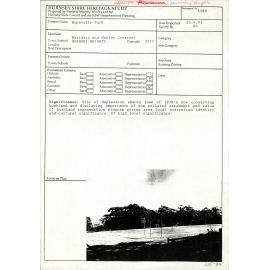 Depressions 1929 Hornsby Shire