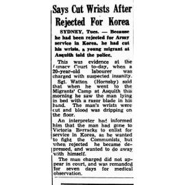 Asquith Migrant Camp