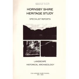 Hornsby Shire Geography Hornsby Shire Heritage Study