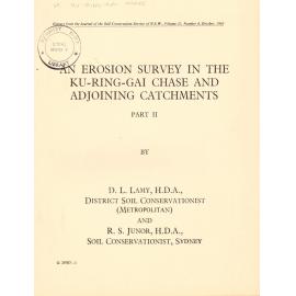 Ku-Ring-Gai Chase An Erosion Survey in the Ku-ring-gai Chase and Adjoining Catchments