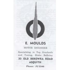 E. Moulds, Motor Engineer, Asquith