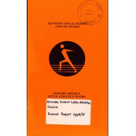 Sportsmen and Sportswomen Hornsby Shire Hornsby District Little Athletics Centre Annual Report 1980-1981