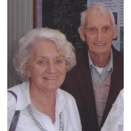 Heather Payne with brother Ian Rule