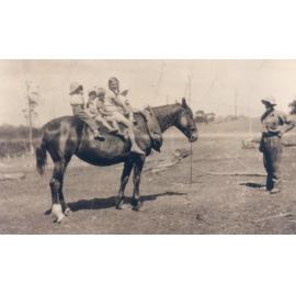 Heather and friends on Old Bessie