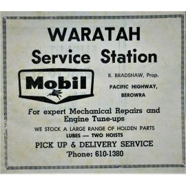 Waratah Service Station 1973