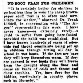 No boot plan for children - Dr Liddell
