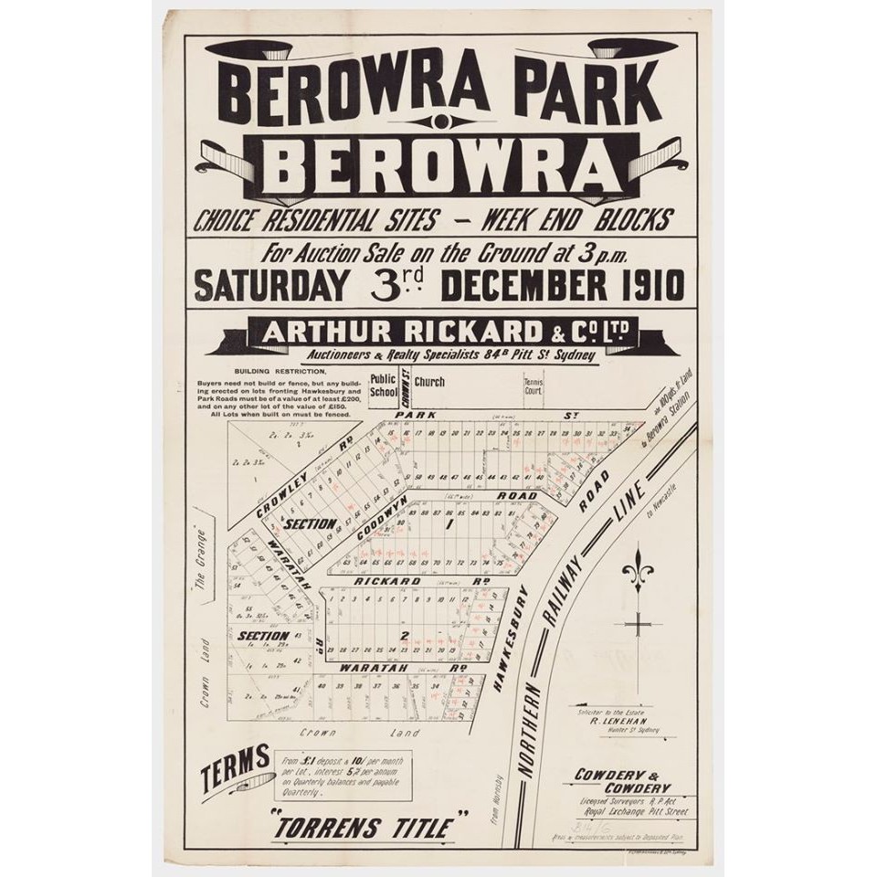 Significant events in the Berowra district 
