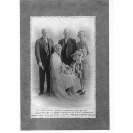 Wedding of Charles Somerville and Gladys Mattingly, 1926.