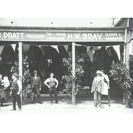 H.J. Pratt crockery and H.W. Bray glazier and ironmonger, Hornsby during Gala Week October 10-21 1921