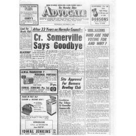 Charles Somerville's resignation from Hornsby Council