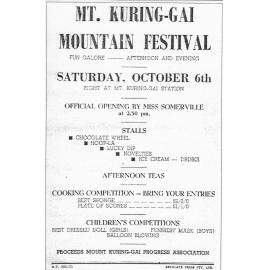 Mt. Kuring-gai Mountain Festival