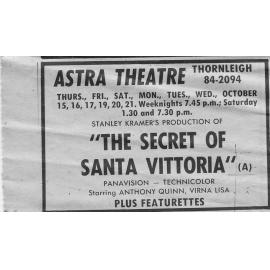 Astra Theatre, Thorneigh