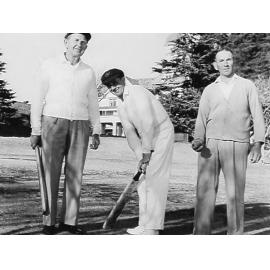 The Beattie brothers in the grounds of the Sydney Adventist Hospital