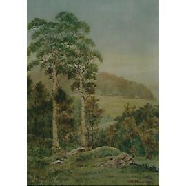 Old Man's Valley painted by George Collingridge