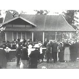 Handing over of a cottage built by The Epping Voluntary Workers Association, in Dorset Street Epping