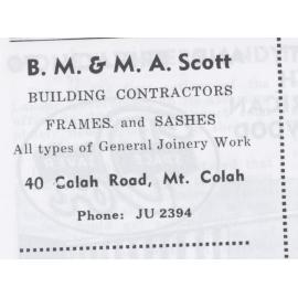 B.M. & M.A. Scott building contractors