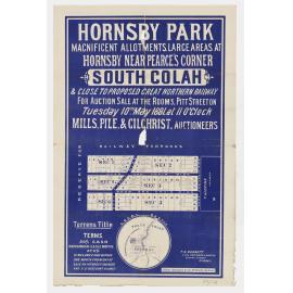Hornsby Park Estate 1881
