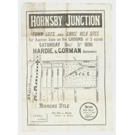 Hornsby Junction Estate 1898