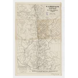 Street map of Hornsby and Upper North Shore