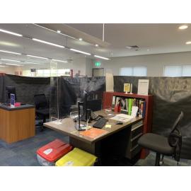 Pennant Hills Library Membership Desk during Covid-19 pandemic