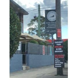 Signage at Hornsby during Covid-19 pandemic