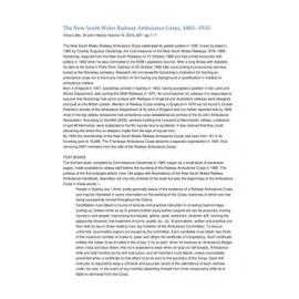 Railway Ambulance Shield - Pennant Hills 1936