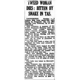 Death of Dorothy 'Taffy' Townson