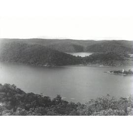 View of the Hawkesbury River upstream from Peat Island