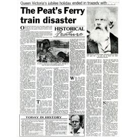 The Peat's Ferry train disaster, 1887