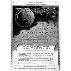 'The Progress' illustrated journal and magazine covers
