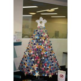 Recycled plastic bottle Christmas Tree