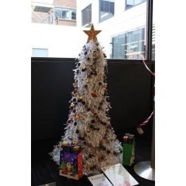 Recycled material Christmas Tree