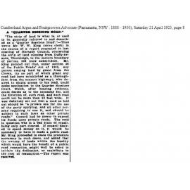 Quarter Sessions Road