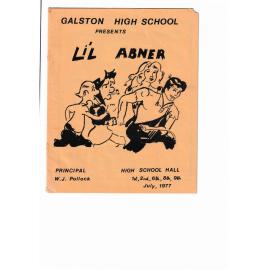 Lil Abner Programme Galston High School July 1977