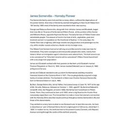 James Somerville - Hornsby Pioneer