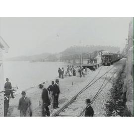 Opening day of the first Hawkesbury River Railway Bridge