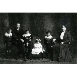 Paul Allen James with his family