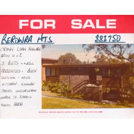 Real Estate Advertisement - Berowra