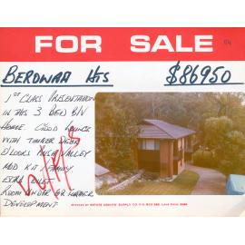 Real Estate Advertisement - Berowra