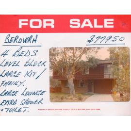 Real Estate Advertisement - Berowra