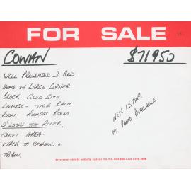 Real Estate Advertisement - Cowan