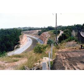 Construction of the Sydney-Newcastle Freeway between Mt Kuring-gai and Berowra