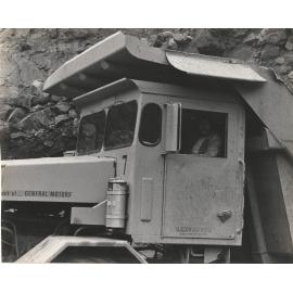 Peter Milgate in No 7 Terrex Dump Truck at Hornsby Quarry