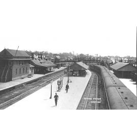 Hornsby Railway Station looking north and showing the signal box