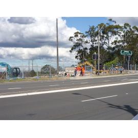 Construction of the Berowra Railway Station commuter car park