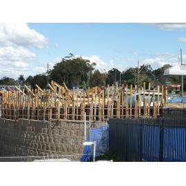 Construction of the Berowra Railway Station commuter car park