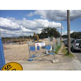 Construction of the Berowra Railway Station commuter car park