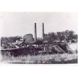 National Brickworks Thornleigh, showing the brickpit c.1935