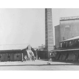 National Brickworks Thornleigh, view of number 3 kiln with the chimney of Kiln 2 visible
