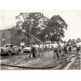 Hornsby Public School on fire.